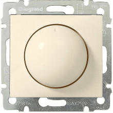 Светорегулятор (диммер) поворотный с/у, 400Вт, IP20, Legrand Valena [774161] сл. кость