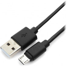 Кабель USB - microUSB, 1.8м, Гарнизон черный [GCC-mUSB2-AMBM-1.8M]