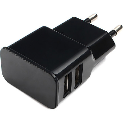 Зарядное устройство Cablexpert, 2xUSB 2.1А [MP3A-PC-12] черный