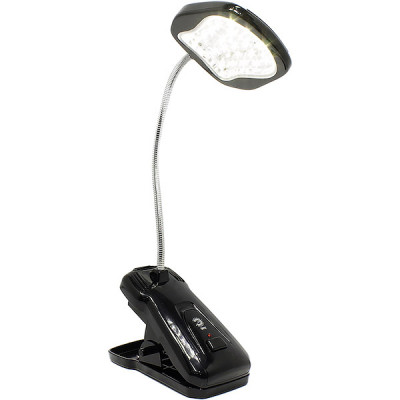 Светильник настольный LED  1.5W, аккуммуляторный, на прищепке, 3000K, ЭРА [NLED-420-1.5W-BK] чёрный