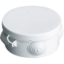 Коробка распаячная о/у d85*40мм, крышка, IP54, 4вх, TDM [SQ1401-0102]