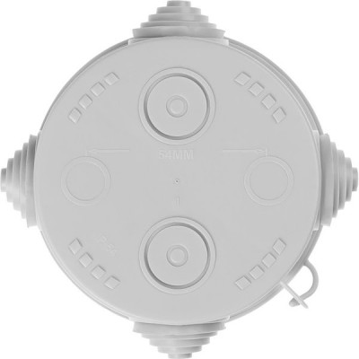 Коробка распаячная о/у d85*40мм, крышка, IP54, 4вх, TDM [SQ1401-0102]