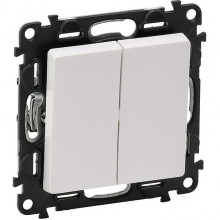 Выключатель с/у 2-кл 10A, IP20, Legrand Valena Life [752405] белый