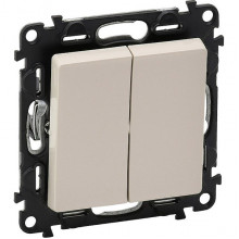 Выключатель с/у 2-кл 10A, IP20, Legrand Valena Life [752505] сл. кость
