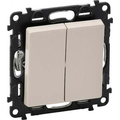 Выключатель с/у 2-кл 10A, IP20, Legrand Valena Life [752505] сл. кость