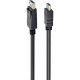 Кабель DisplayPort->HDMI 5.0м, 20M/19M, экран, черный, Cablexpert [CC-DP-HDMI-5M]