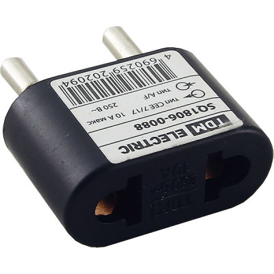 Переходник сетевой, плоский, чёрный, TDM [SQ1806-0088]