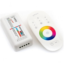 Контроллер ленты LED RGBW 12/24В MAX 24А, радио пульт сенсорный, 85*45*22 [RF-RGBW-S-24A]