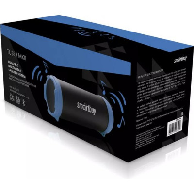 Колонка SmartBuy TUBER MKII, BT, MP3-плеер, FM-радио, черн/син [SBS-4400]