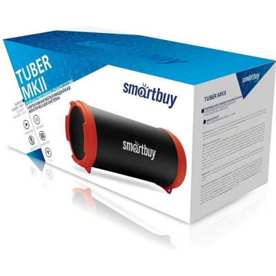 Колонка SmartBuy TUBER MKII, BT, MP3-плеер, FM-радио, черн/красн [SBS-4300]