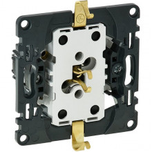 Розетка с/у 2x2P+E 16A, IP20, Legrand Valena механизм IN'MATIC [753027]