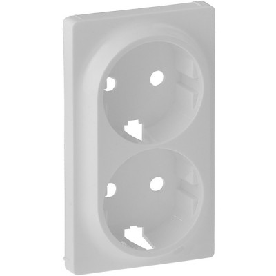 Лицевая панель розетка с/у 2x2P+E, IP20, Legrand Valena Life [754950] белый