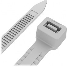 Хомут нейлоновый 3.6x250мм, тройной замок, 100шт, REXANT [67-0250] белый