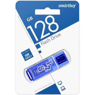 Накопитель USB Flash 128Gb SmartBuy, Glossy Dark Blue USB 3.0
