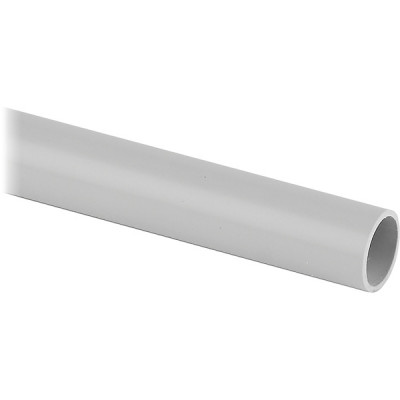 Труба гладкая жесткая ПВХ d20мм, 2м, ЭРА [TRUB-20-2-PVC][52] серая