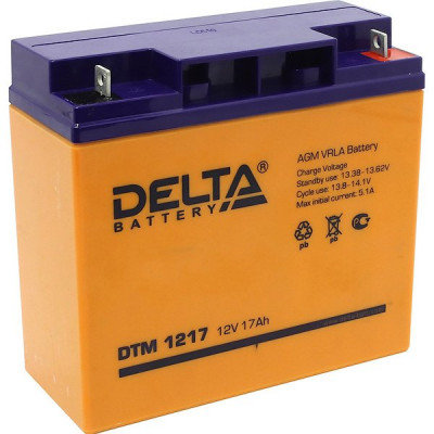 Батарея для UPS 12В/17Aч, Delta [DTM 1217]