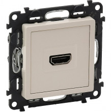Розетка с/у HDMI тип А, IP20, Legrand Valena Life [753271] сл. кость