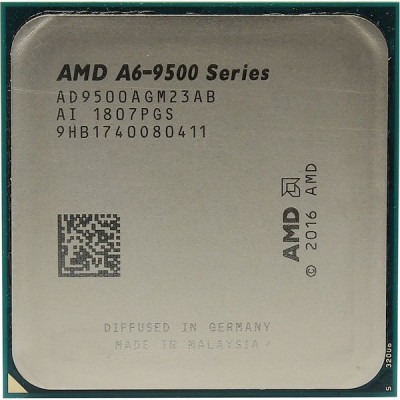 Процессор AMD A6 9500, AM4, 3.5-3.8GHz, 1MB, 2+6 core, 65W, Radeon R5 Graphics, OEM