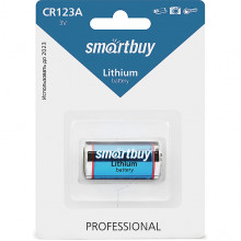 Батарейка SmartBuy CR123A 3V Lithium [BL1/12/144] [SBBL-123A-1B]