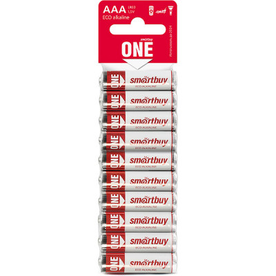 Батарейка SmartBuy ONE AAA LR03 [BL10/300/600] [SOBA-3A10B-Eco]