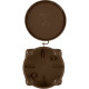 Коробка распаячная о/у d85*40мм, крышка, IP54, 4вх, TDM [SQ1401-0602] бук