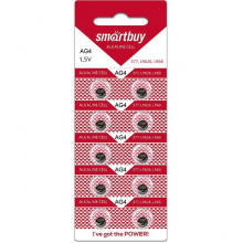 Батарейка SmartBuy AG4/LR66/LR626/377 [BL10/200] [SBBB-AG4-10B]