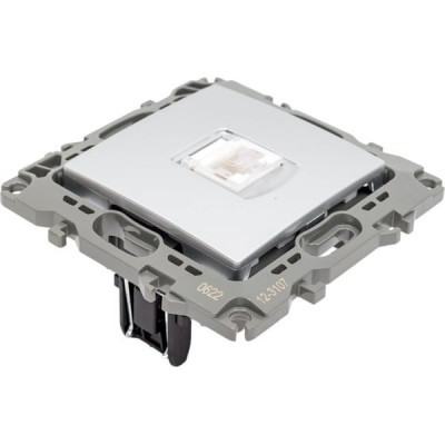Розетка с/у компьютерная RJ45, ЭРА12 [12-3107-03][10] алюминий
