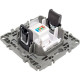 Розетка с/у компьютерная RJ45, ЭРА12 [12-3107-03][10] алюминий