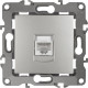 Розетка с/у компьютерная RJ45, ЭРА12 [12-3107-03][10] алюминий