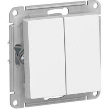 Выключатель с/у 2-кл 10А, IP20, Schneider Electric ATLASDESIGN [ATN000151] белый [20]