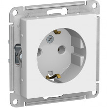 Розетка с/у 2P+E 16A, IP20, Schneider Electric ATLASDESIGN [ATN000143] белый [20]