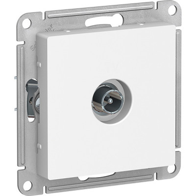 Розетка с/у TV оконечная, IP20, 1DB, Schneider Electric ATLASDESIGN [ATN000191] белый