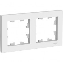 Рамка 2п, IP20, Schneider Electric ATLASDESIGN [ATN000102] белый [30]