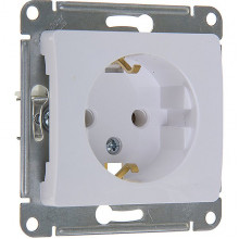 Розетка с/у 2P+E 16A, IP20, Schneider Electric Glossa [GSL000143] белый [20/160]