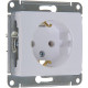 Розетка с/у 2P+E 16A, IP20, Schneider Electric Glossa [GSL000143] белый [20/160]