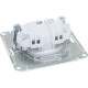 Розетка с/у 2P 16A, IP20, Schneider Electric Glossa [GSL000141] белый