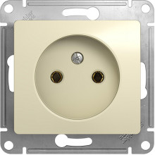 Розетка с/у 2P 16A, IP20, Schneider Electric Glossa [GSL000241] бежевый