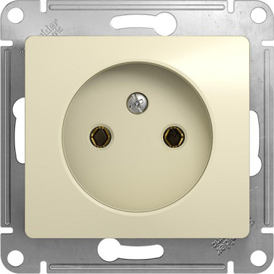 Розетка с/у 2P 16A, IP20, Schneider Electric Glossa [GSL000241] бежевый