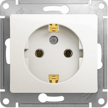 Розетка с/у 2P+E 16A, IP20, Schneider Electric Glossa [GSL000643] перламутр