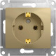 Розетка с/у 2P+E 16A, IP20, Schneider Electric Glossa [GSL000443] титан