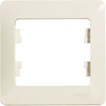 Рамка 1п, IP20, Schneider Electric Glossa [GSL000201] бежевый