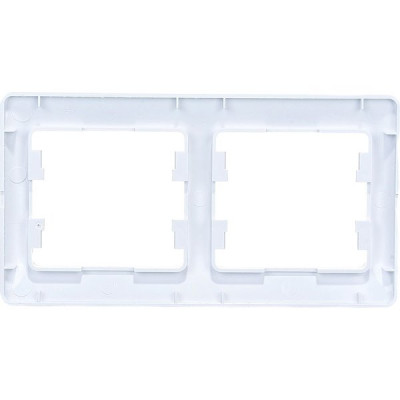 Рамка 2п, IP20, горизонтальная, Schneider Electric Glossa [GSL000102] белый [30]