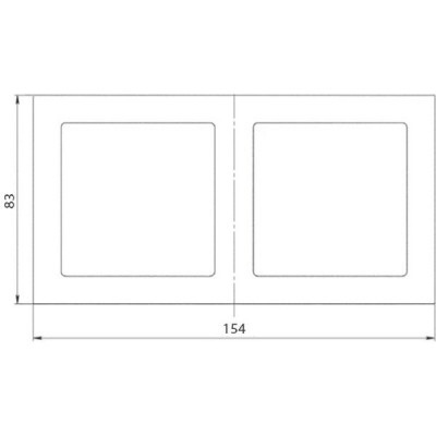 Рамка 2п, IP20, горизонтальная, Schneider Electric Glossa [GSL000102] белый [30]