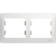 Рамка 2п, IP20, горизонтальная, Schneider Electric Glossa [GSL000102] белый [30]