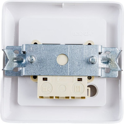 Выключатель с/у 2-кл  6А, IP20, Schneider Electric Хит [VS56-234-B] белый