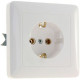 Розетка с/у 2P+E 16A, Schneider Electric Хит [RS16-134-B] белый