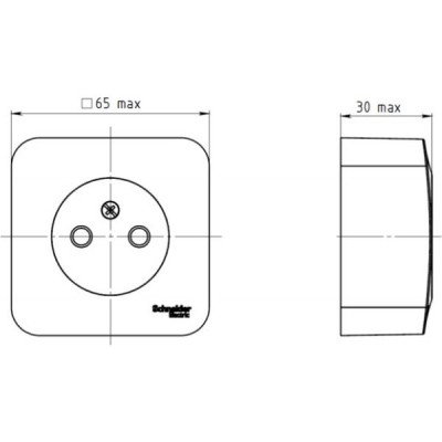 Розетка о/у 2P 16А, изол.пл., Schneider Electric Blanca [BLNRA000111] белый