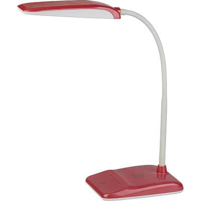 Светильник настольный LED  9W, сенсорный 3000K, ЭРА [NLED-447-9W-R] красный
