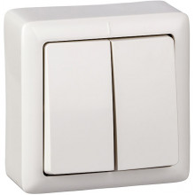 Выключатель о/у 2-кл  6А, IP20, Schneider Electric Хит [VA56-232-B] белый