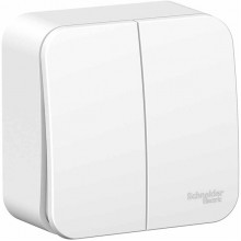 Выключатель о/у 2-кл 10А, изол.пл., Schneider Electric Blanca [BLNVA105011] белый [15]